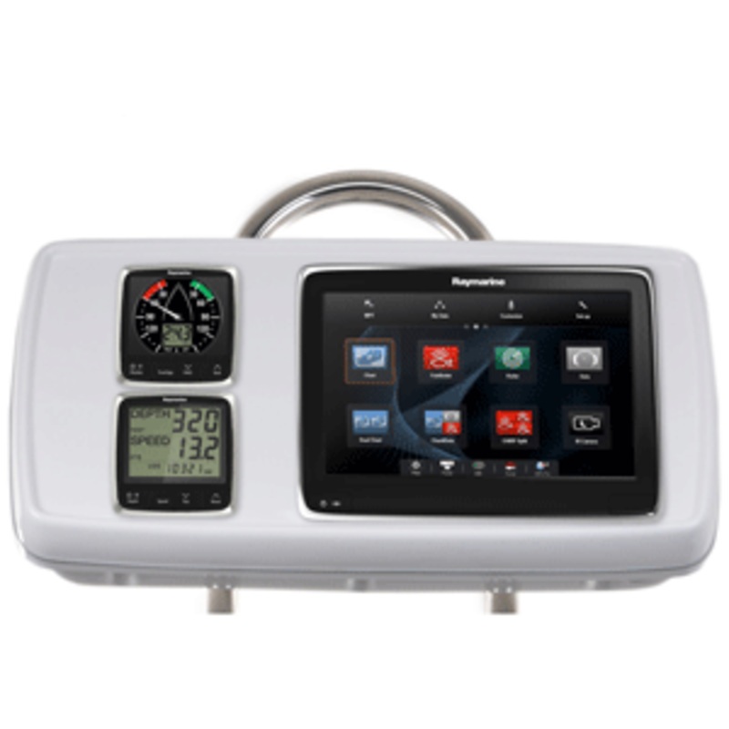 NavPod GP1170-04 SystemPod Pre-Cut f/Raymarine a125/a127/a128 & 2 Instruments f/9.5″ Wide Guard