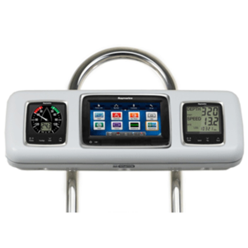 NavPod GP1605 SystemPod Pre-Cut f/Raymarine a75/a77/a78 & 2 Instruments f/9.5″ Wide Guard