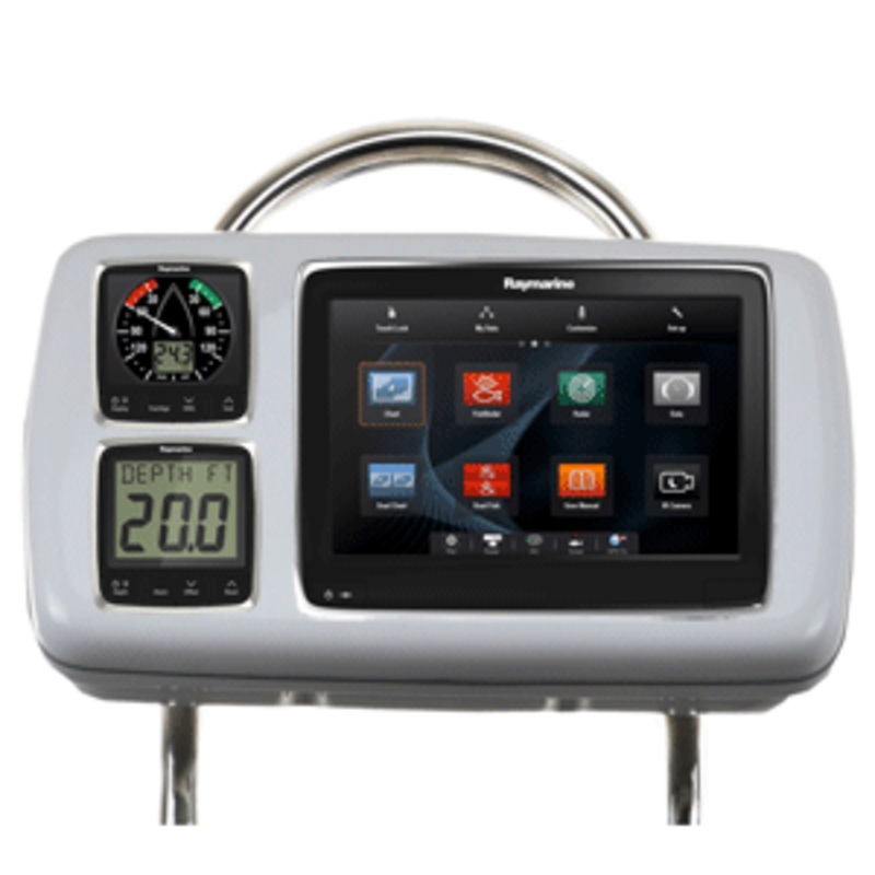 NavPod GP2080-14 SystemPod Pre-Cut f/Raymarine a95/a97/a98 & 2 Instruments f/12″ Wide Guard