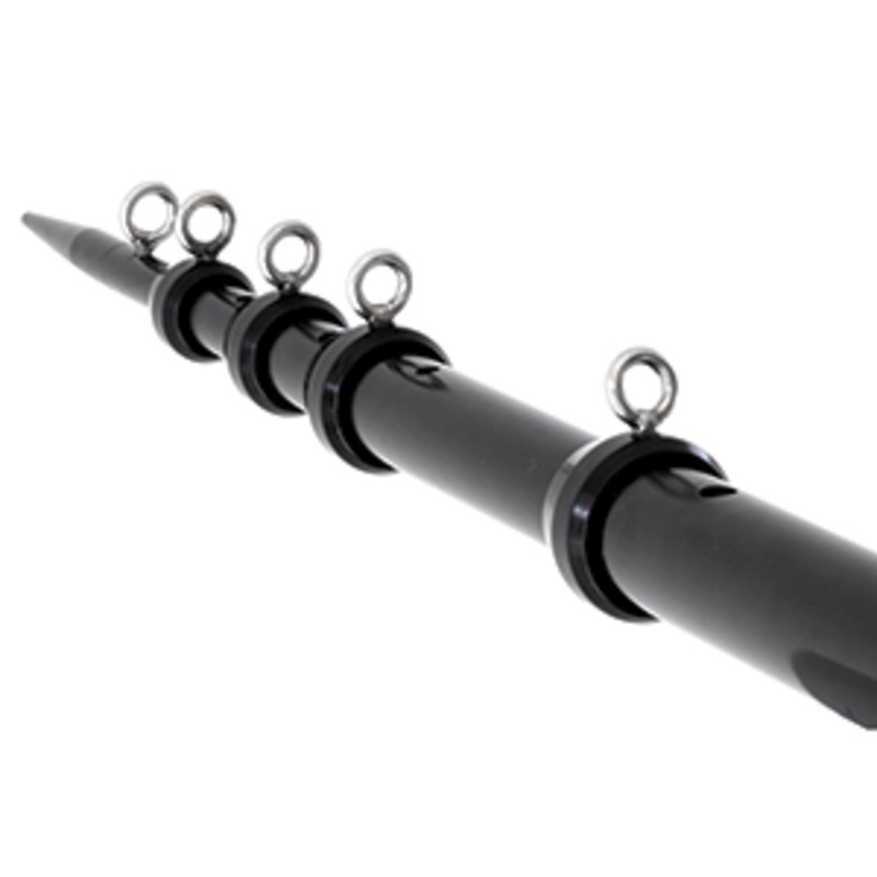 Tigress XD Telescoping Aluminum Outrigger Poles – 15′ – 1-1/8″ OD Black