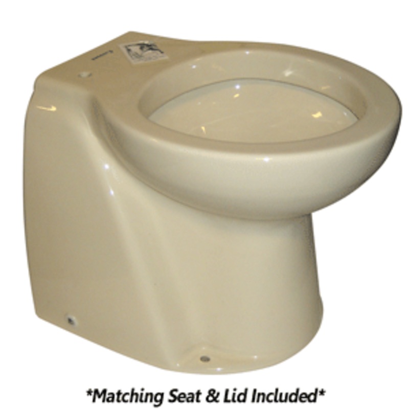 Raritan Atlantes Freedom w/Vortex-Vac – Household Style – Bone – Remote Intake Pump – Momentary Handle – 12v