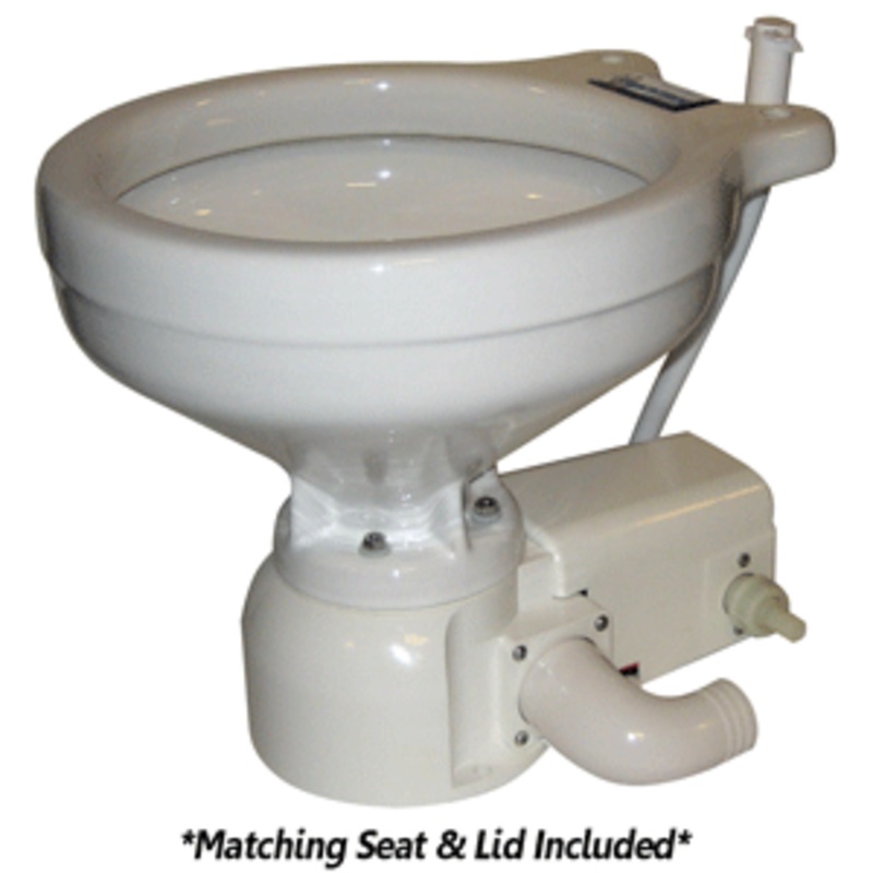 Raritan Sea Era Toilet – Household Style – Freshwater Solenoid – Straight & 90 Discharge – Smart Toilet Control – 12v