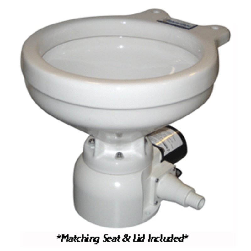 Raritan Sea Era Toilet – Marine Size – Remote Intake Pump – Straight &  90 Discharge – Smart Toilet Control – 12v
