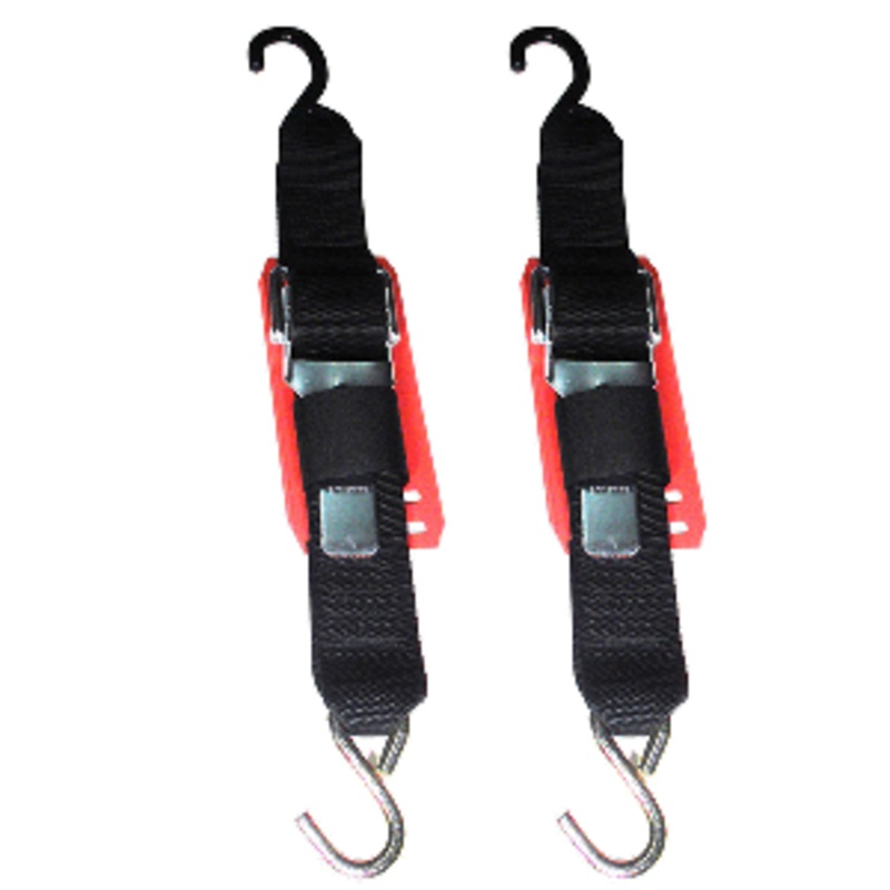 Rod Saver Paddle Buckle Trailer Tie-Down w/Vinyl Pad – 2″ x 4′ – Pair