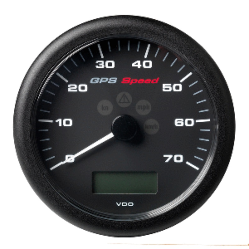 Veratron 4-1/4″ (110MM) ViewLine GPS Speedometer 0-70 KNOTS/KMH/MPH – 8 to 16V Black Dial & Bezel