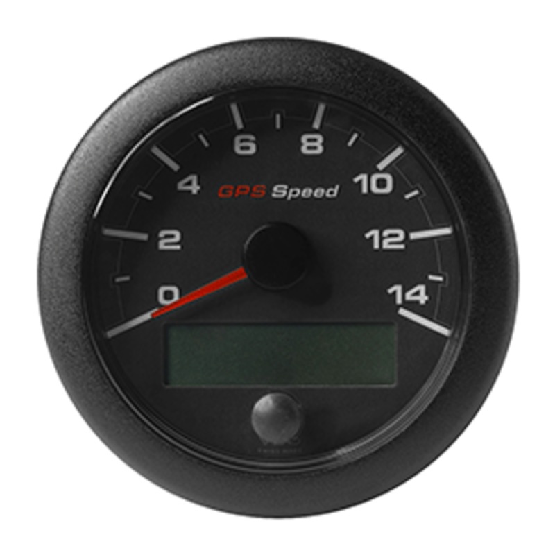 Veratron 3-3/8″ (85mm) OceanLink GPS Speedometer – Black Dial & Bezel (0-14 K/MPH/KMH)