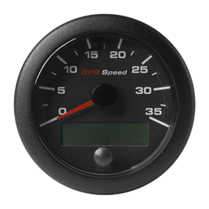 Veratron 3-3/8″ (85mm) OceanLink GPS Speedometer – Black Dial & Bezel (0-35 K/MPH/KMH)