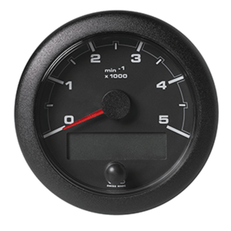 Veratron 3-3/8″ (85MM) OceanLink NMEA 2000 Tachometer – 5000 RPM – Black Dial & Bezel