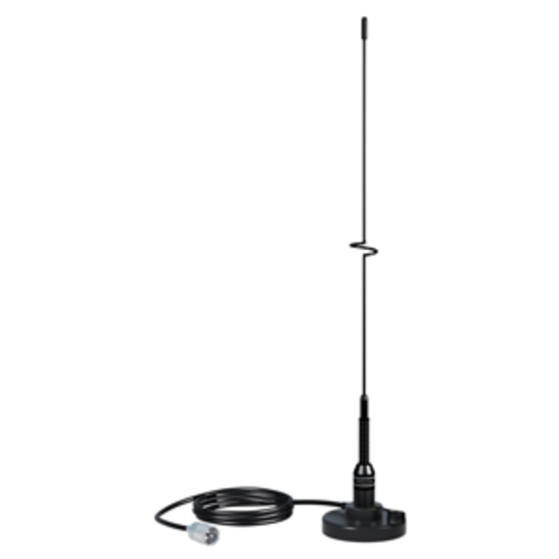Shakespeare VHF 19″ 5218 Black SS Whip Antenna – Magnetic Mount