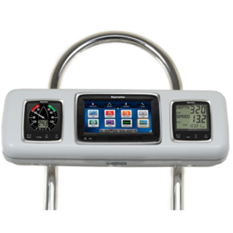 NavPod GP2605 SystemPod Pre-Cut f/Raymarine a75 / a77 / a78 & 2 Instruments f/12″ WIde Guard