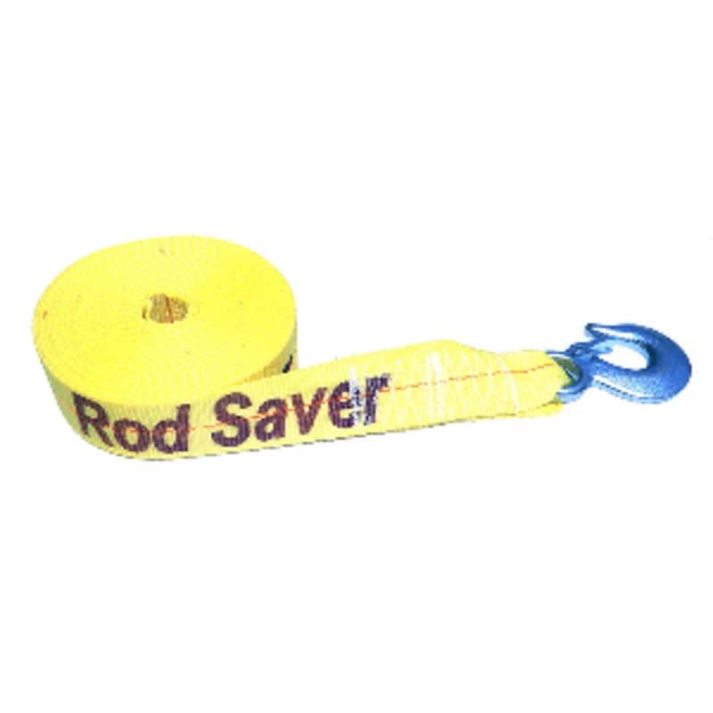 Rod Saver Heavy-Duty Winch Strap Replacement – Yellow – 2″ x 30′