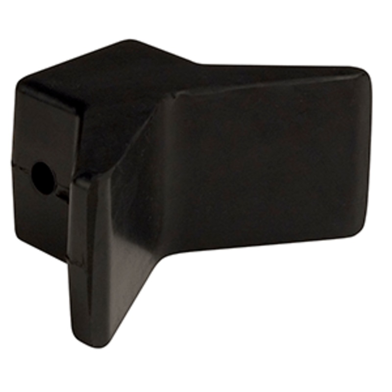 C.E. Smith Bow Y-Stop – 3″ x 3″ – Black Natural Rubber