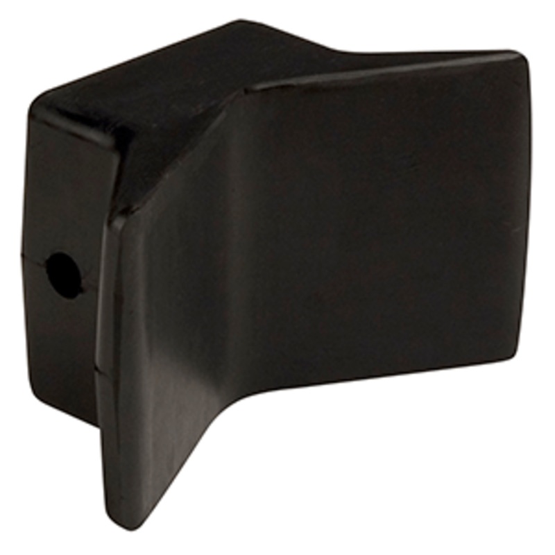 C.E. Smith Bow Y-Stop – 4″ x 4″ – Black Natural Rubber