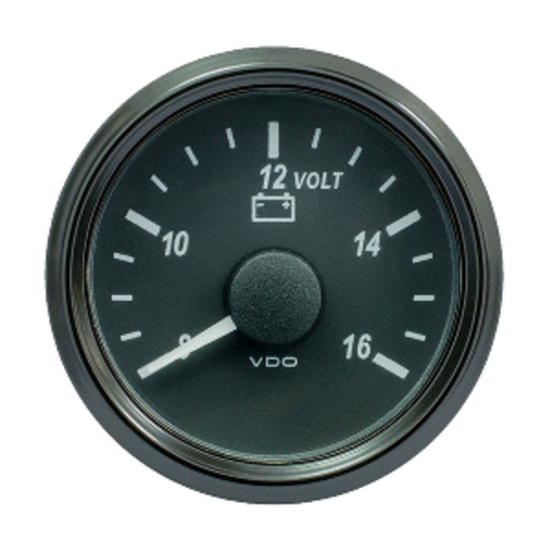 VDO SingleViu 52mm (2-1/16″) Voltmeter f/12V Systems