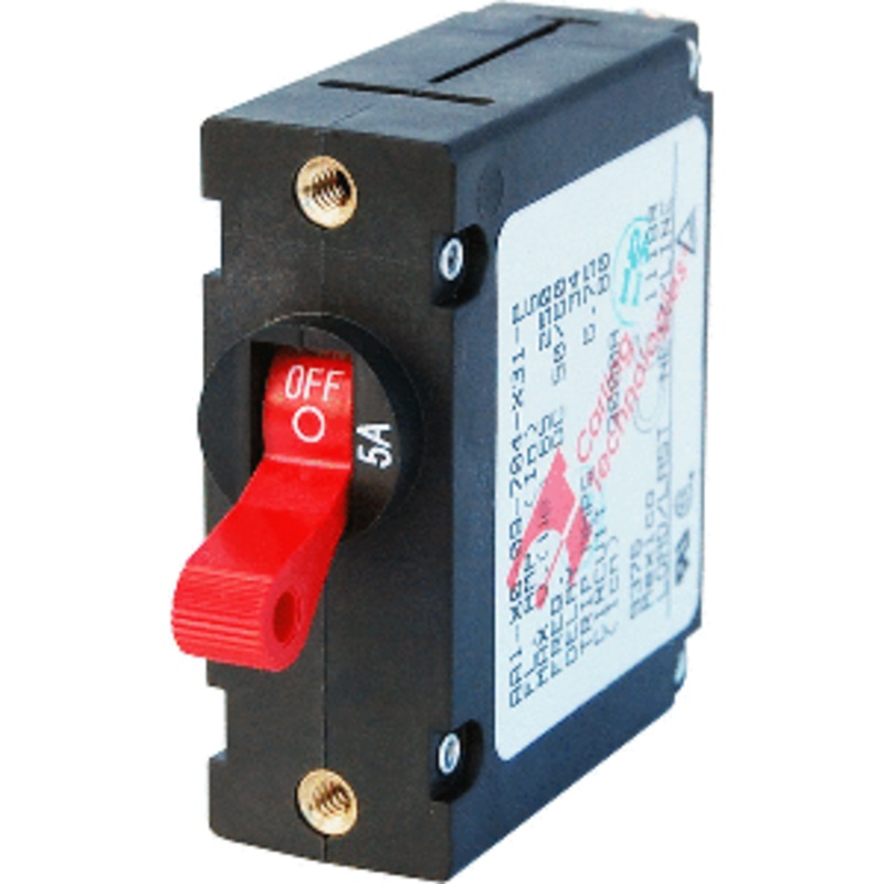 Blue Sea 7201 AC/DC Single Pole Magnetic World Circuit Breaker – 5 AMP