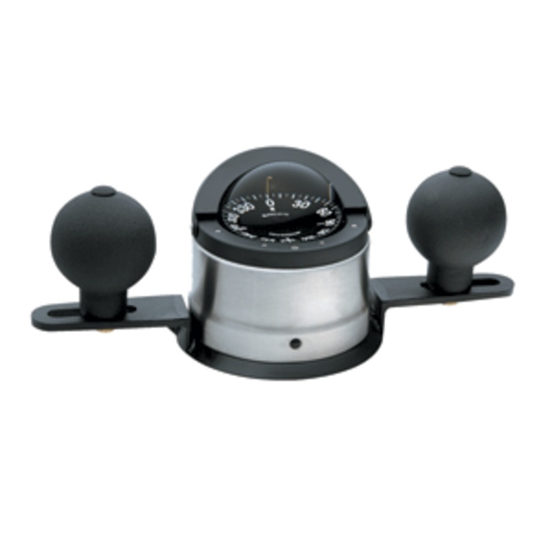 Ritchie B-200P Navigator Steel Boat Compass – Binnacle Mount – Stainless Steel/Black