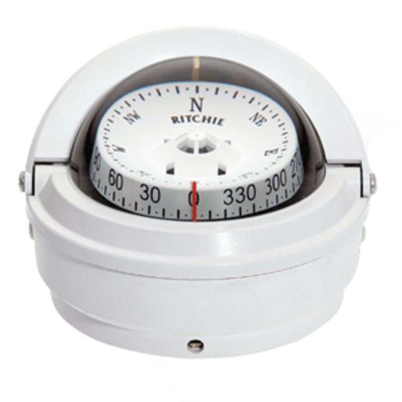 Ritchie S-87W Voyager Compass – Surface Mount – White