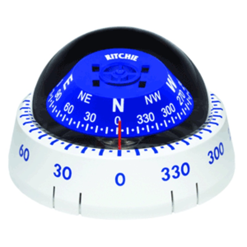Ritchie XP-99W Kayaker Compass – Surface Mount – White