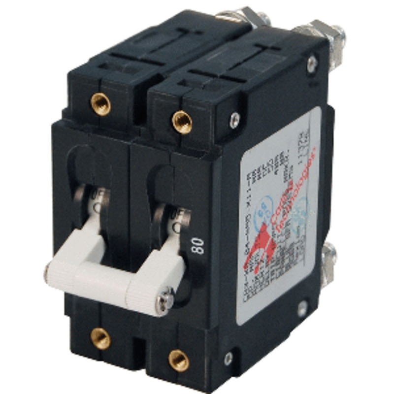 Blue Sea 7256 C-Series Double Pole Circuit Breaker – 80A