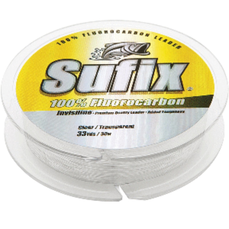 Sufix 100% Fluorocarbon Invisiline Leader – 50lb – 33yds