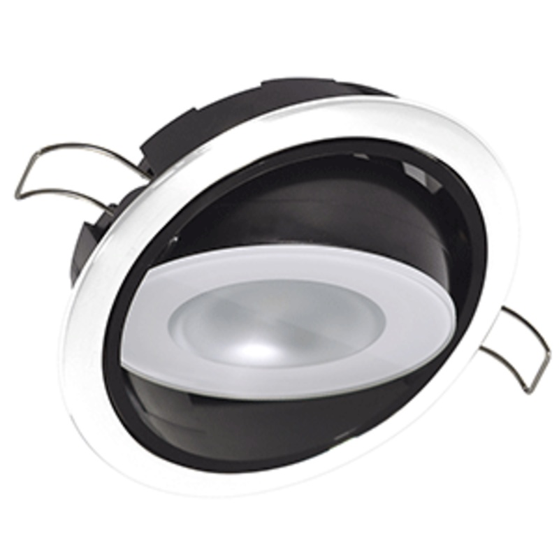 Lumitec Mirage Positionable Down Light – Spectrum RGBW Dimming – White Bezel