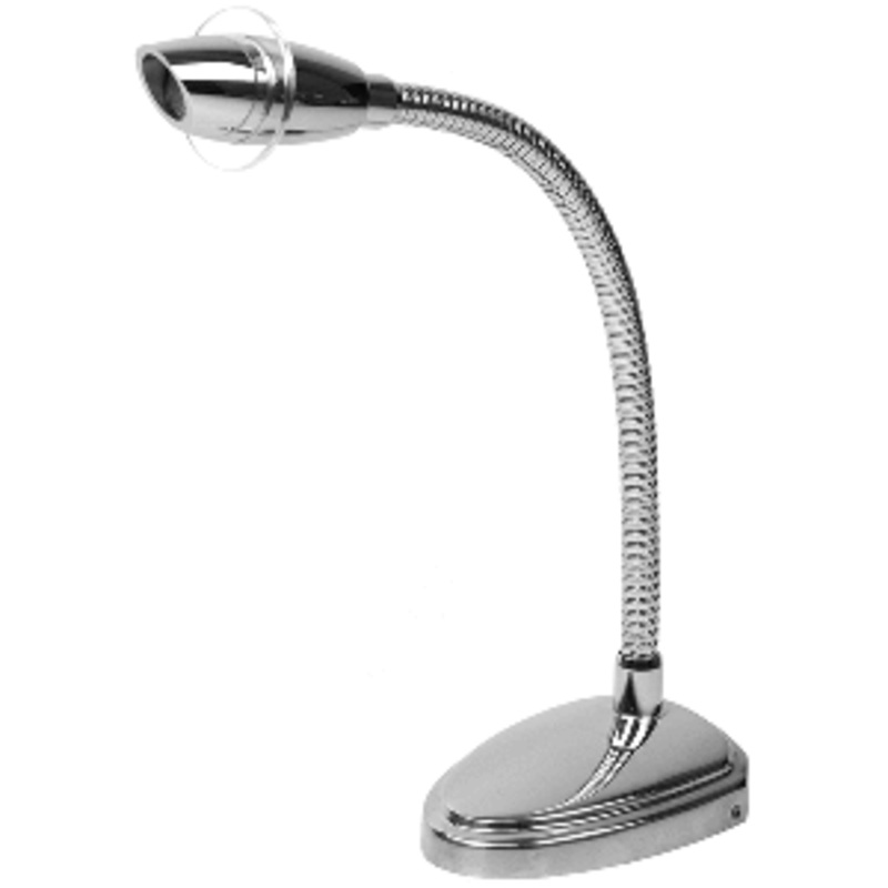 Sea-Dog Deluxe High Power LED Reading Light Flexible w/Touch Switch – Cast 316 Stainless Steel/Chromed Cast Aluminum