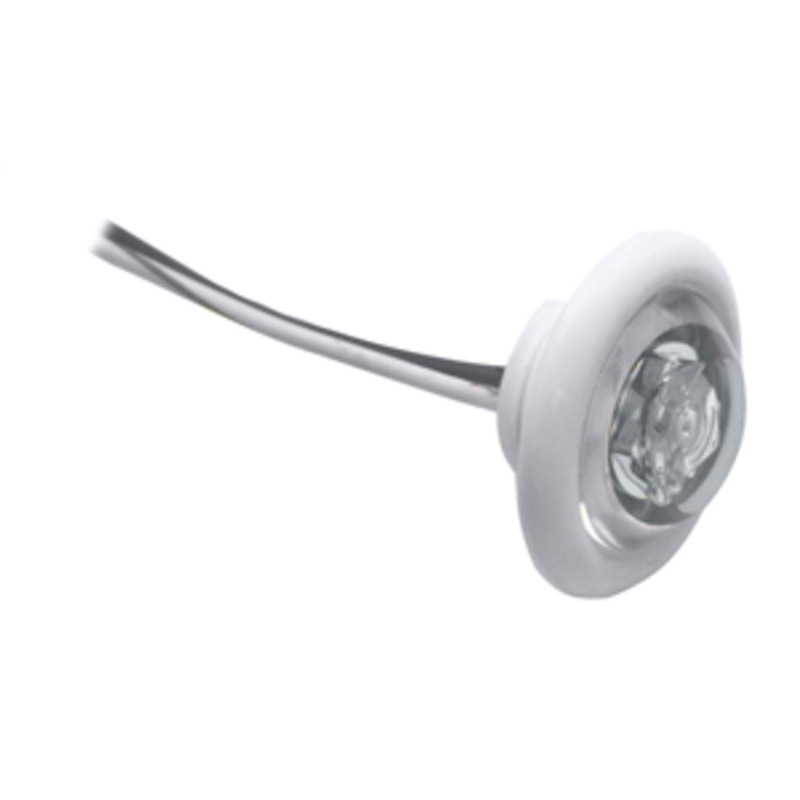 Innovative Lighting LED Bulkhead/Livewell Light “The Shortie” White LED w/ White Grommet