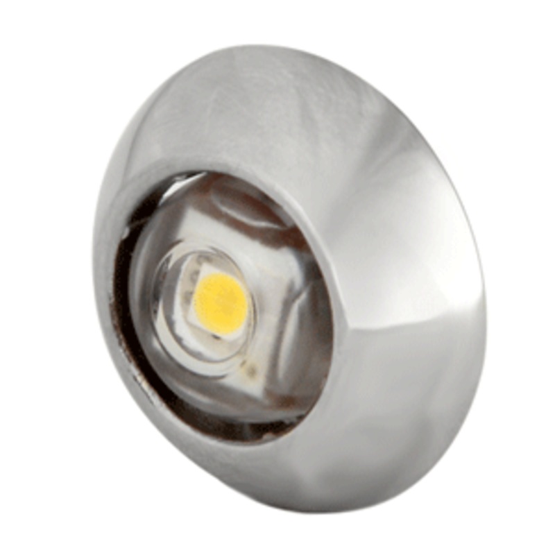 Lumitec Exuma Courtesy Light – Polished Stainless Housing – White Light