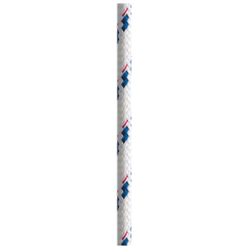 New England Ropes 5/16″ x 600′ Sta-Set Polyester Cover with Polyester Braided Core – Blue Fleck