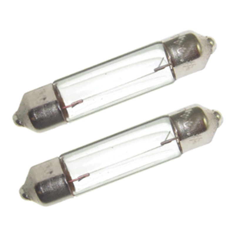 Perko Double Ended Festoon Bulbs – 12V, 10W, .74A – Pair