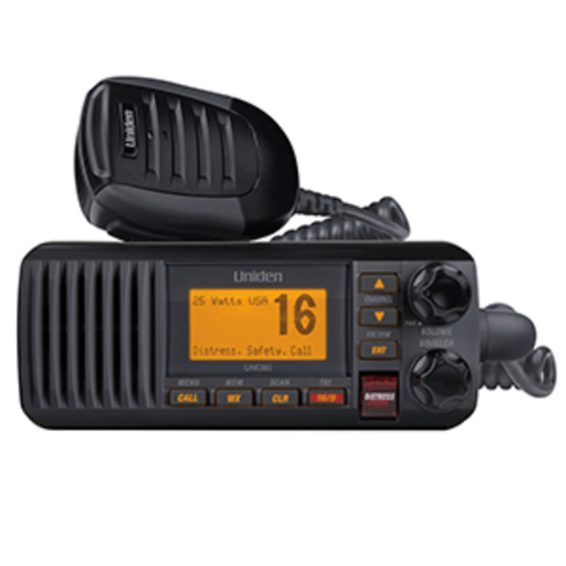 Uniden UM385 Fixed Mount VHF Radio – Black