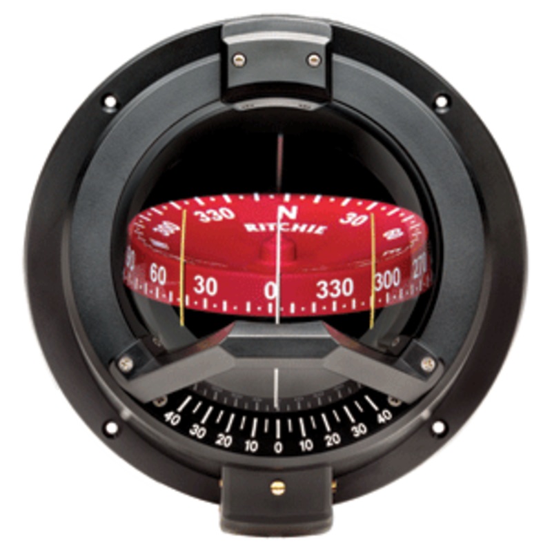 Ritchie BN-202 Navigator Compass – Bulkhead Mount – Black