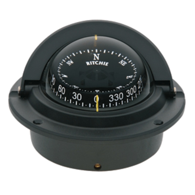 Ritchie F-83 Voyager Compass – Flush Mount – Black