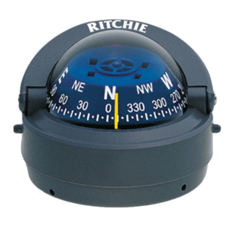 Ritchie S-53G Explorer Compass – Surface Mount – Gray
