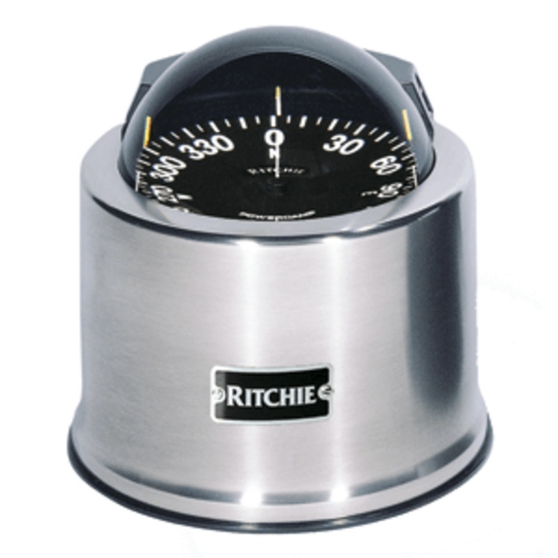 Ritchie SP-5-C GlobeMaster Compass – Pedestal Mount – Stainless Steel – 12V – 5 Degree Card