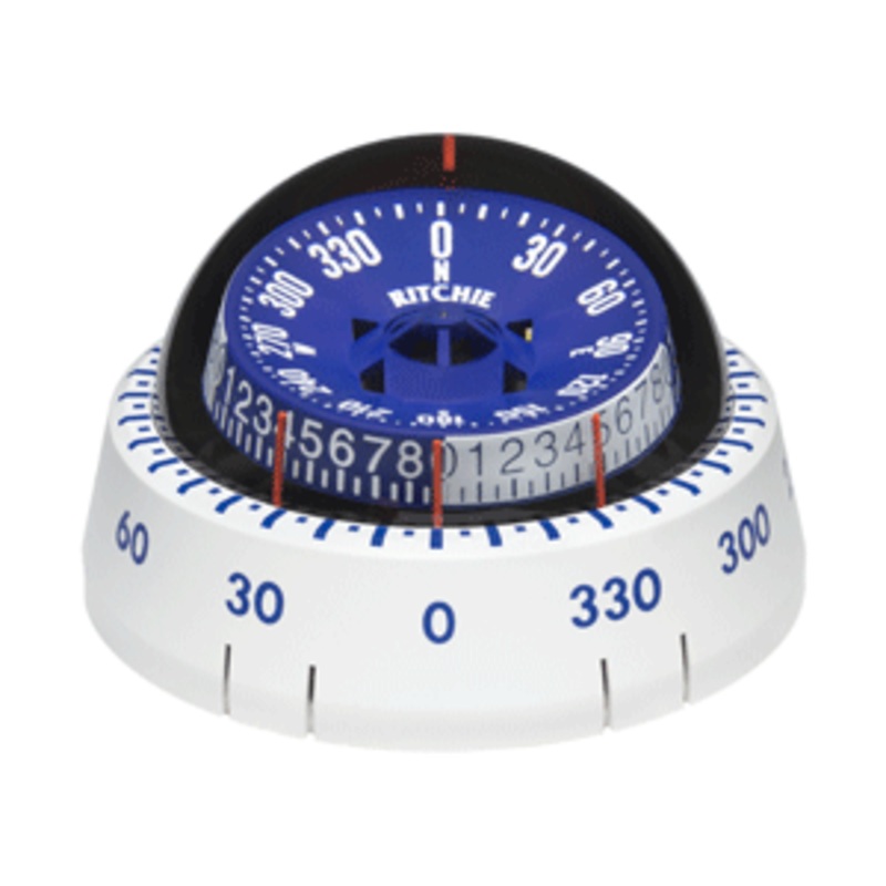 Ritchie XP-98W X-Port Tactician Compass – Surface Mount – White