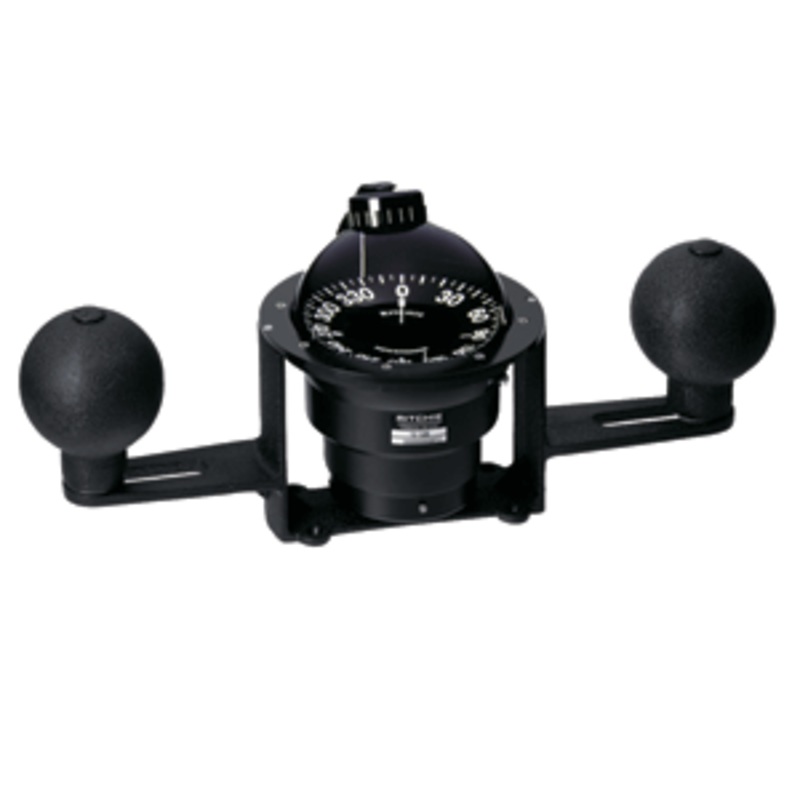 Ritchie YB-500 Globemaster Compass – Yoke Mounted – Black – 5 Degree card – 12V