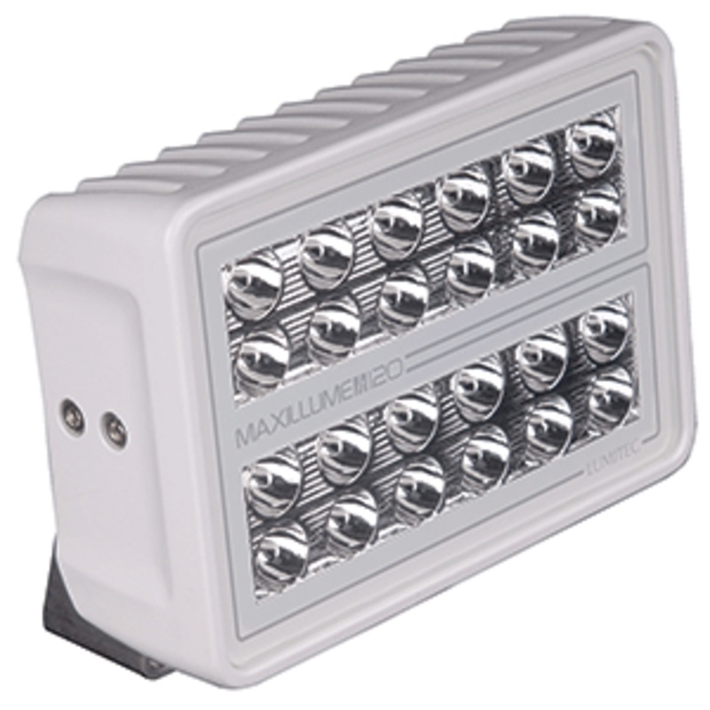 Lumitec Maxillume h120 – Trunnion Mount Flood Light – White Housing – White Dimming