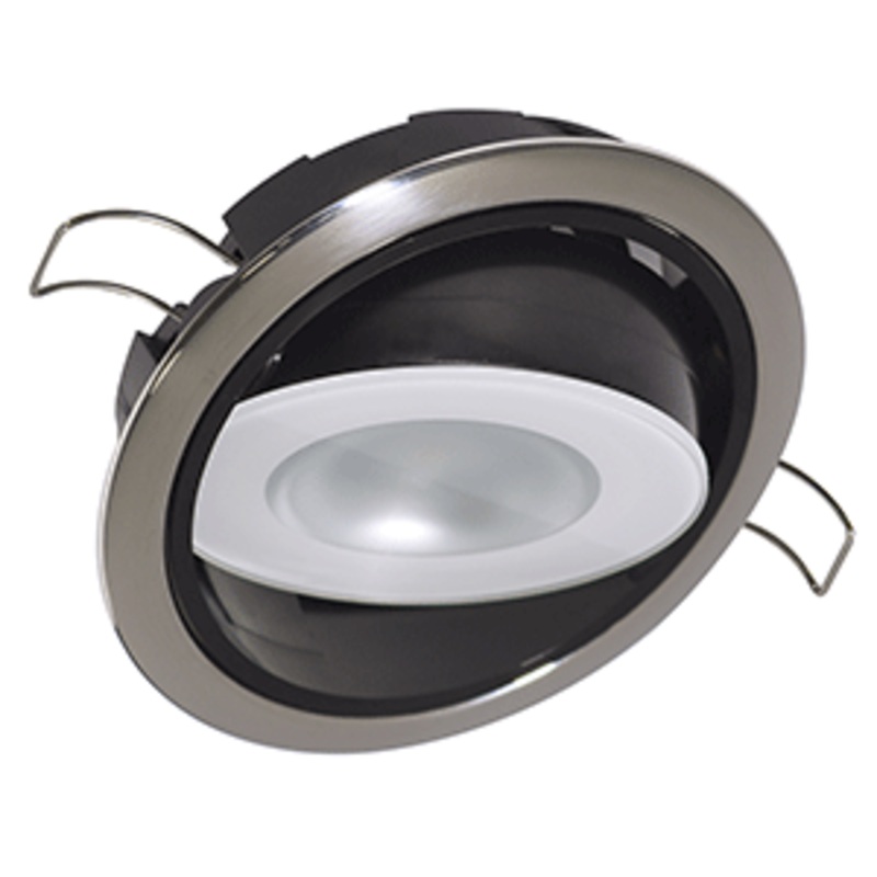 Lumitec Mirage Positionable Down Light – Spectrum RGBW Dimming – Polished Bezel