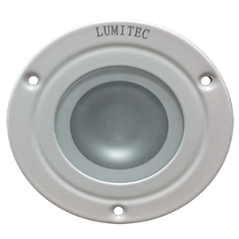 Lumitec Shadow – Flush Mount Down Light – White Finish – 3-Color Red/Blue Non-Dimming w/White Dimming
