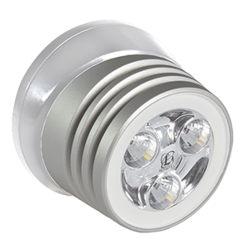Lumitec Zephyr LED Spreader/Deck Light – Brushed White Base – White Non-Dimming