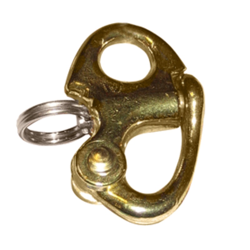 Ronstan Brass Snap Shackle – Fixed Bail – 41.5mm (1-5/8″) Length