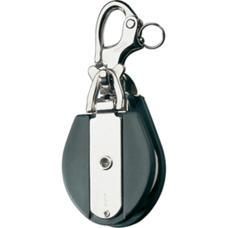 Ronstan Snatch Block Acetal Sheave – Single – 12mm (1/2″) Max. Rope Diameter