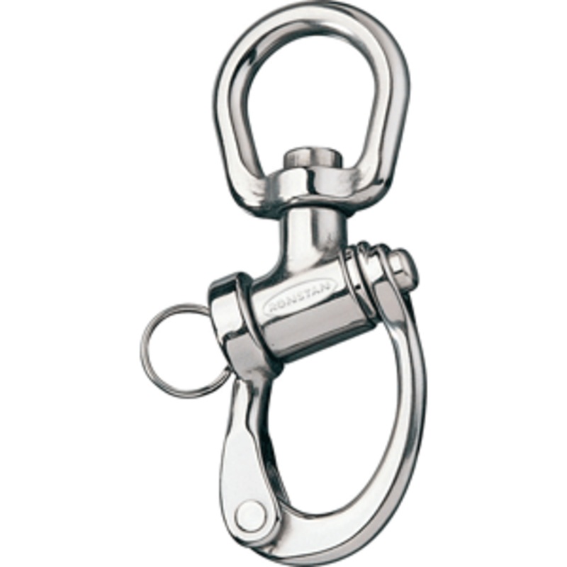Ronstan Trunnion Snap Shackle – Large Swivel Bail – 122mm (4-3/4″) Length