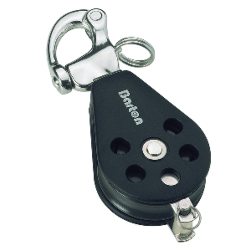 Barton Marine Series 3 Single Snap Shackle & Becket Block – 45mm