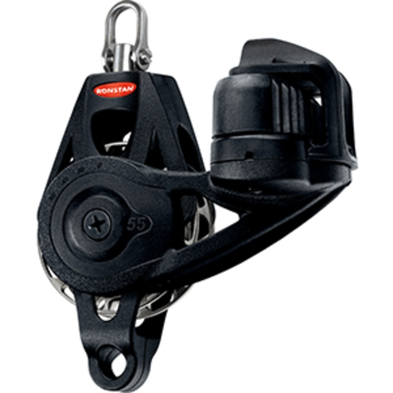 Ronstan Series 55 Ratchet Mount Orbit Block – Single Becket Cleat Swivel