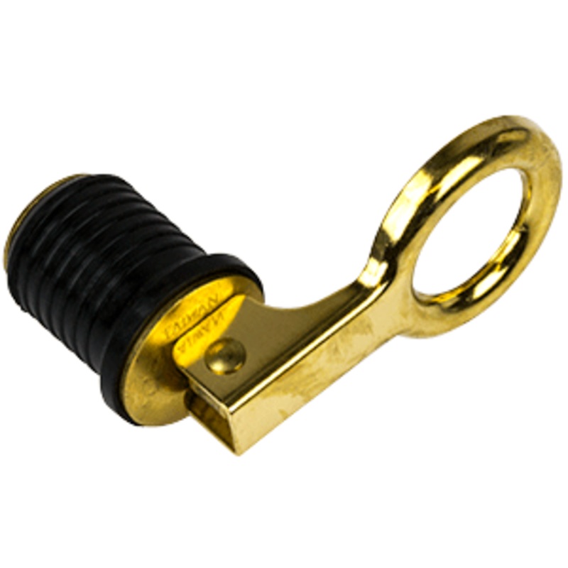 Sea-Dog Brass Snap Handle Drain Plug – 1″