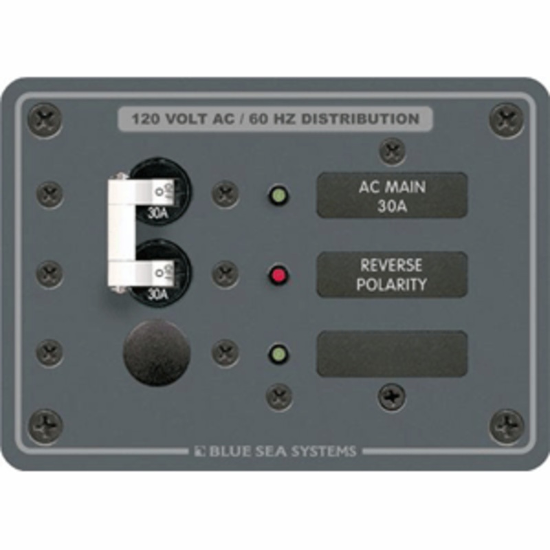 Blue Sea 8029 AC Main +1 Position Breaker Panel – White Switches