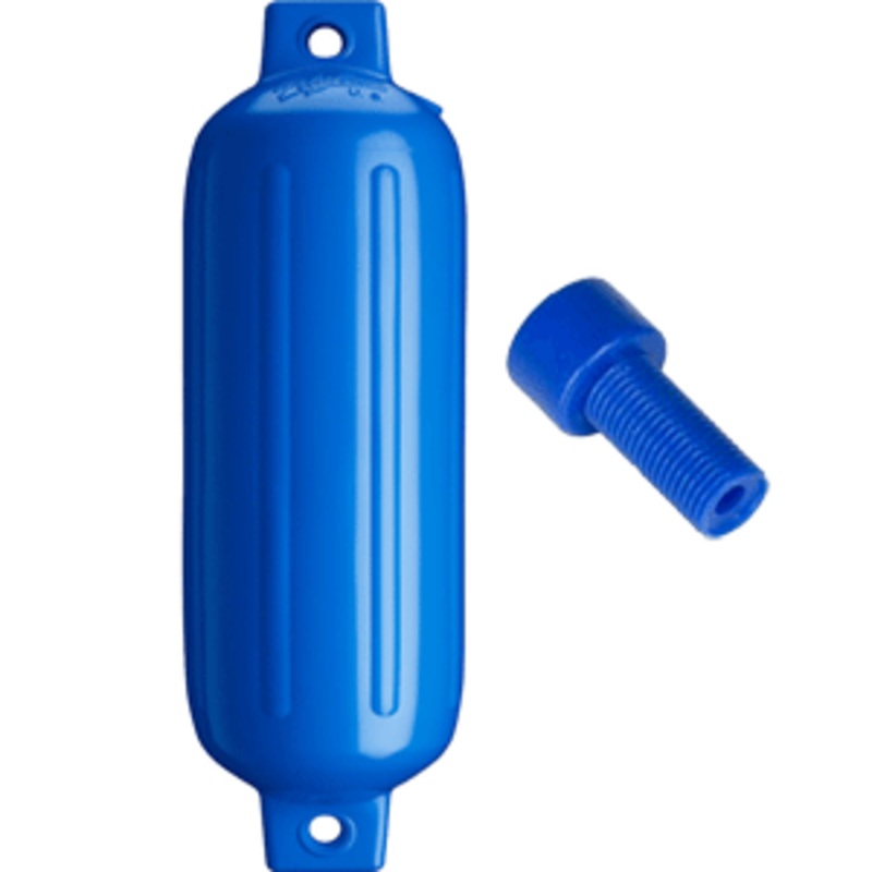 Polyform G-4 Twin Eye Fender 6.5″ x 22″ – Blue w/Air Adapter