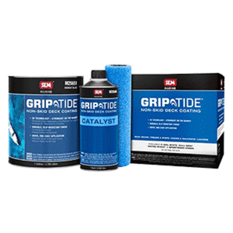 SEM GripTide Non-Skid Deck Coating Kit – Midnight Black